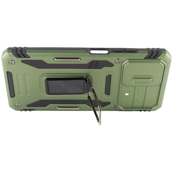Ударостійкий чохол Camshield Army Ring для Xiaomi Poco X5 5G/Note 12 5G Оливковий/Army Green  (ITS-L-00000064647_4)