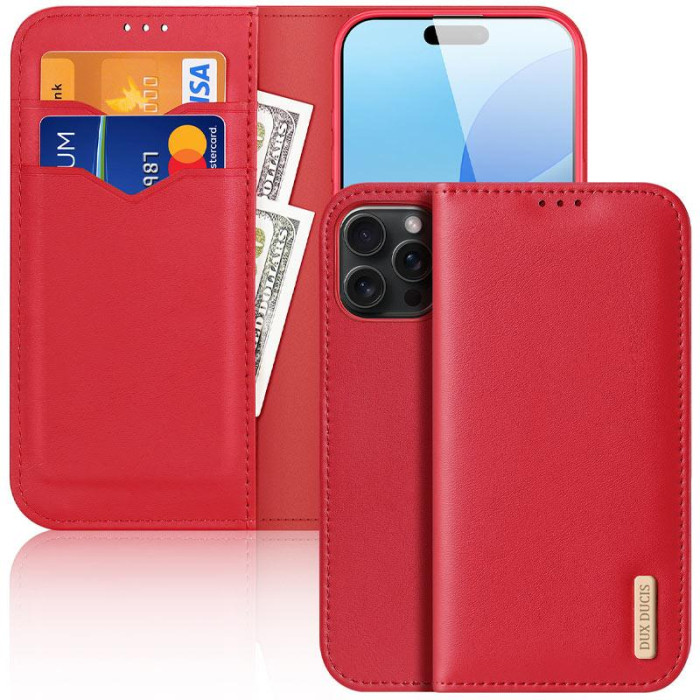 Чохол-книжка Dux Ducis Hivo для Apple iPhone 17 Pro Max (6.9') Red