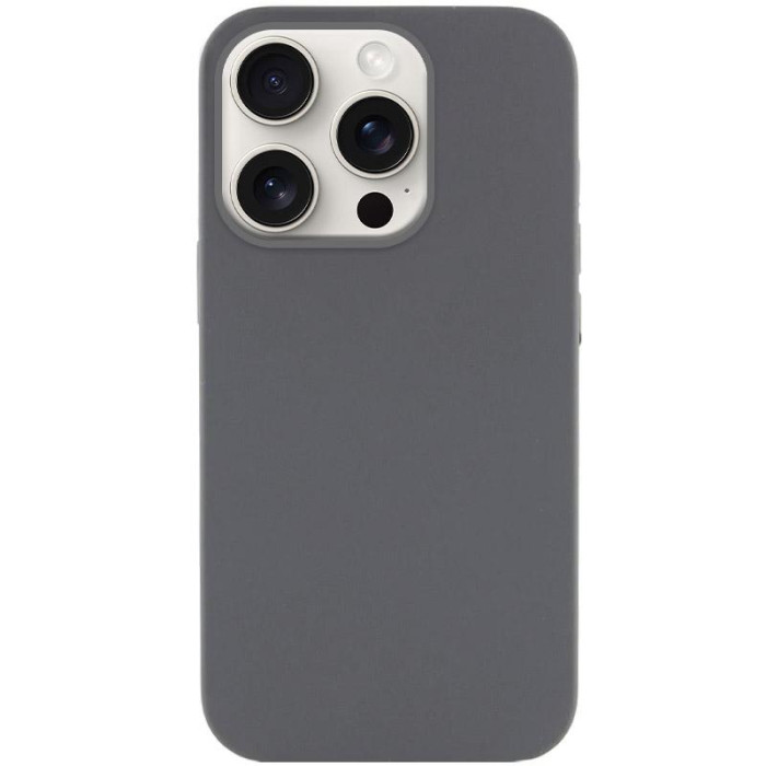 Чохол Silicone Case Full Protective (AA) NO LOGO для Apple iPhone 16 Pro (6.3') Сірий/Dark Gray