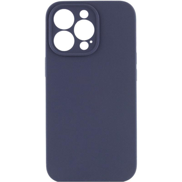 Чохол Silk Full Camera Protective (AA) NO LOGO для Apple iPhone 14 Pro Max Темно-синій/Midnight blue
