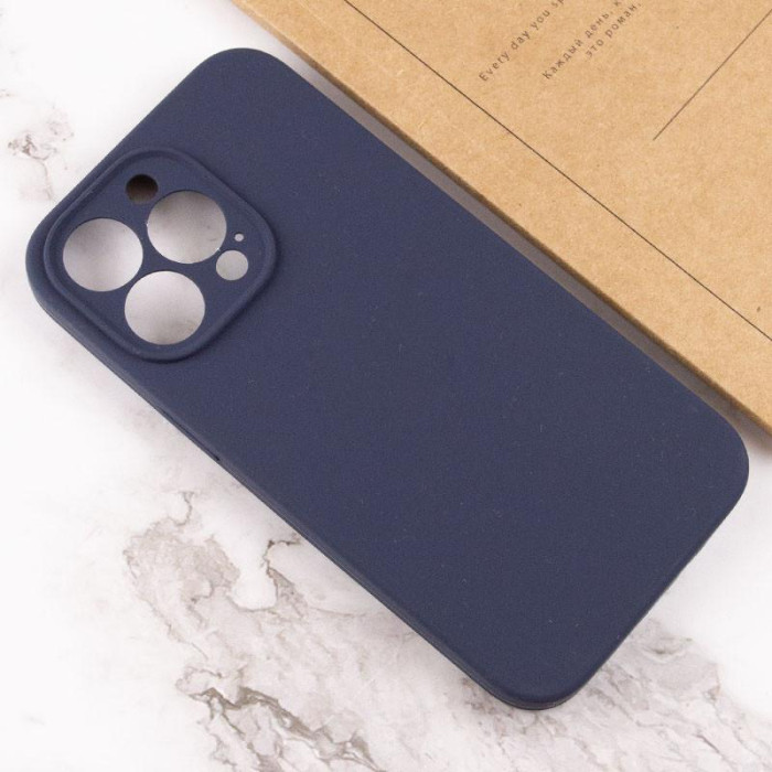 Чохол Silk Full Camera Protective (AA) NO LOGO для Apple iPhone 14 Pro Max Темно-синій/Midnight blue