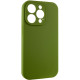 Чохол Silk Full Camera Protective (AA) NO LOGO для Apple iPhone 14 Pro  Зелений/Dark Olive
