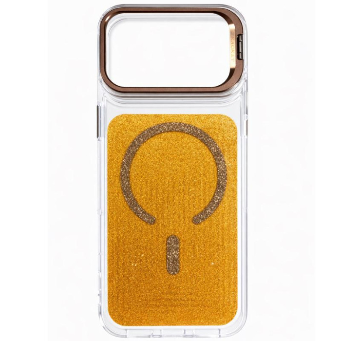 Чохол TPU+PC Jewel Sparkle with MagSafe для Apple iPhone 17 Pro (6.3') Sunny Gold