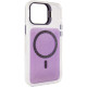 Чохол TPU+PC Jewel Sparkle з Magnetic Fit для Apple iPhone 15 Pro  Lavender Glitter