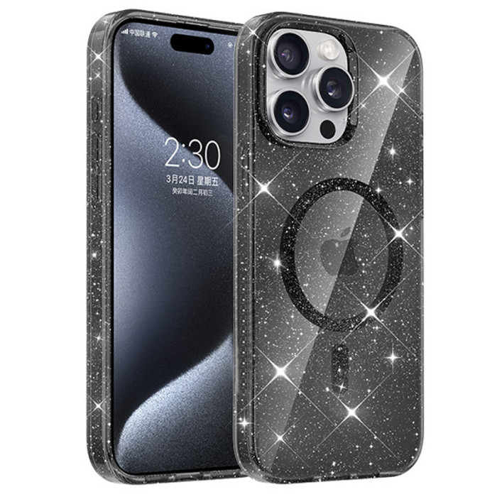 Чохол TPU Eclipse Sparkle (MagFit) для Apple iPhone 14 Pro  Black
