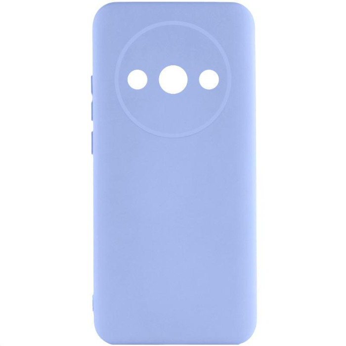 Чохол TPU GETMAN Liquid Silk Full Camera для Xiaomi Redmi A3 Бузковий/Light purple