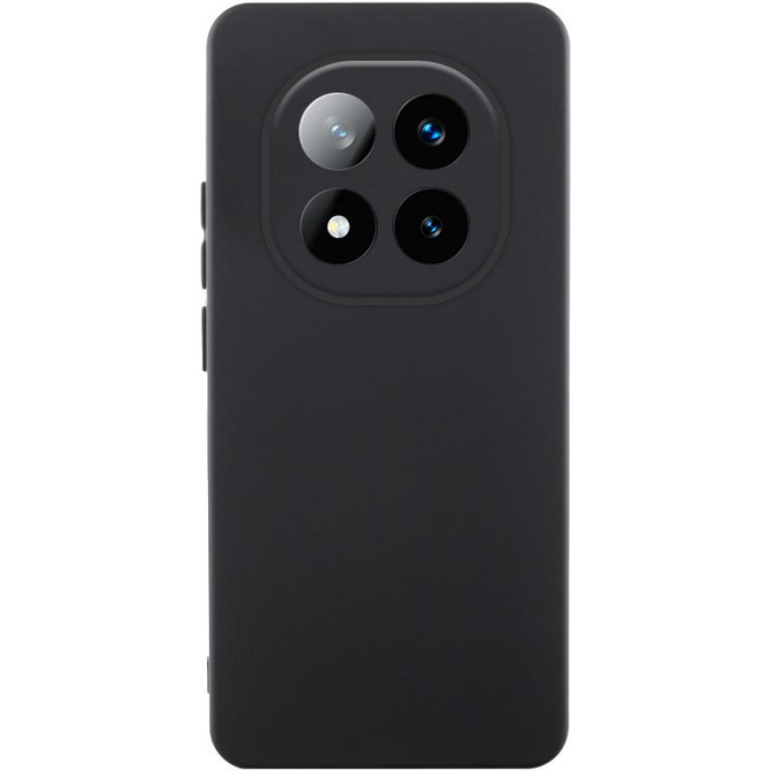 Чохол TPU GETMAN Liquid Silk Full Camera для Xiaomi Redmi Note 14 Pro+ 5G Чорний/Black
