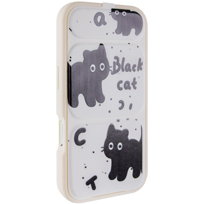 Чохол TPU Panel Stand для Apple iPhone 16 Pro Max (6.9') Black Cat