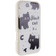 Чохол TPU Panel Stand для Apple iPhone 16 Pro Max (6.9') Black Cat
