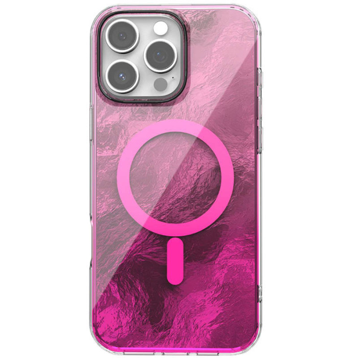 Чохол TPU Shiny Mountain (MagFit) для Apple iPhone 16 Pro (6.3') Pink