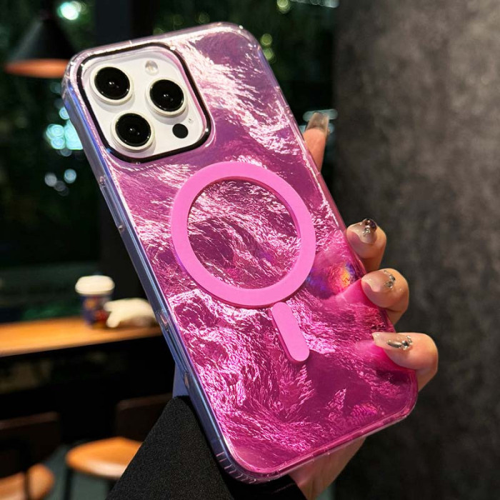 Чохол TPU Shiny Mountain (MagFit) для Apple iPhone 16 Pro (6.3') Pink