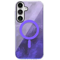 Чохол TPU Shiny Mountain Magnetic Fit для Samsung Galaxy S23 FE Purple