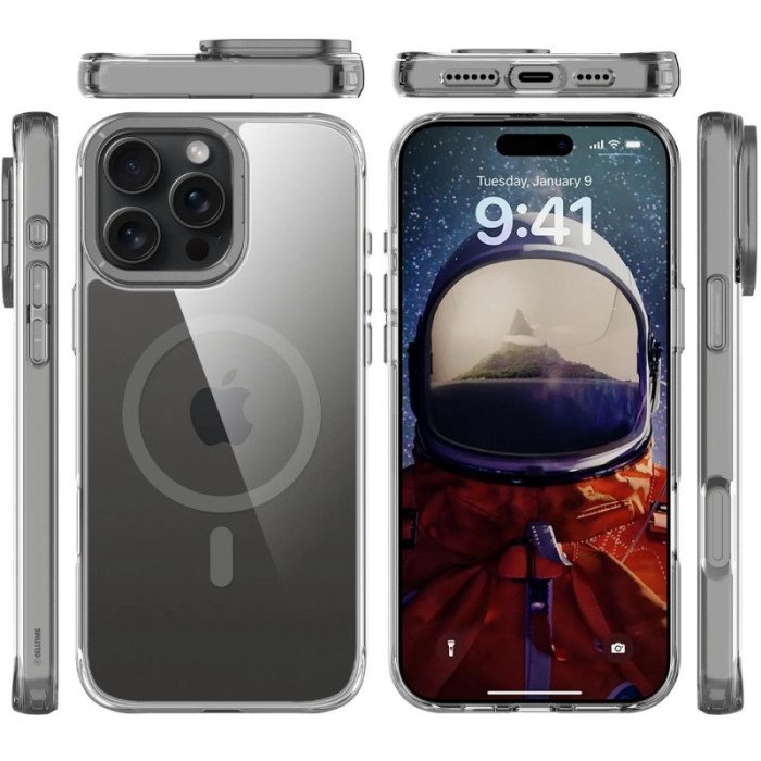 Чохол TPU Space Case Apex with MagSafe для Apple iPhone 16 Pro Max (6.9') Grey