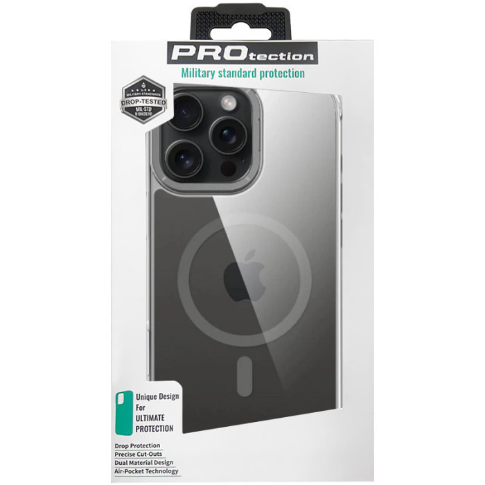 Чохол TPU Space Case Apex with MagSafe для Apple iPhone 16 Pro Max (6.9') Grey