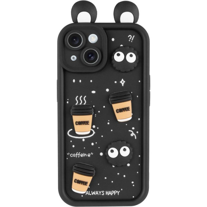 Чохол TPU Toys Case with Ears для Apple iPhone 15  Black