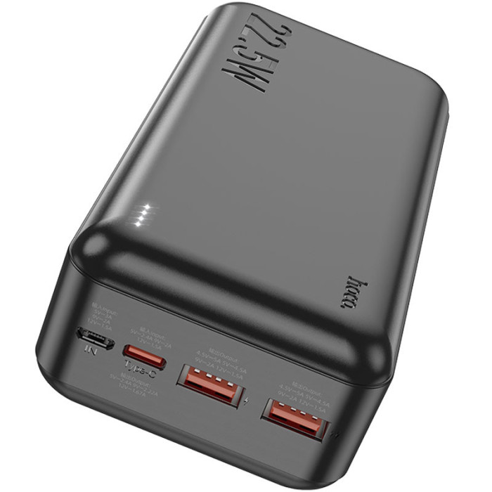 Портативний ЗП Power Bank Hoco J101B Astute PD20W+22.5W 30000 mAh Чорний