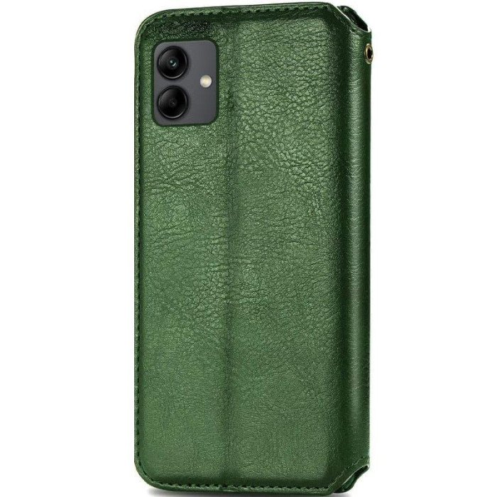 Шкіряний чохол-книжка GETMAN Cubic (PU) для Samsung Galaxy A07 Зелений