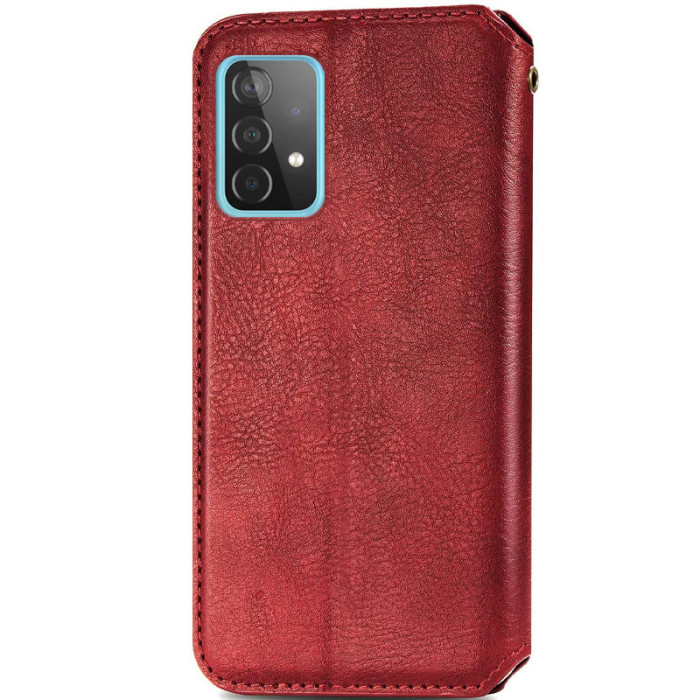 Шкіряний чохол-книжка GETMAN Cubic (PU) для Samsung Galaxy A13 4G Червоний