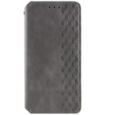 Шкіряний чохол-книжка GETMAN Cubic (PU) для Xiaomi Redmi A7 Pro 4G/Poco C81 Сірий