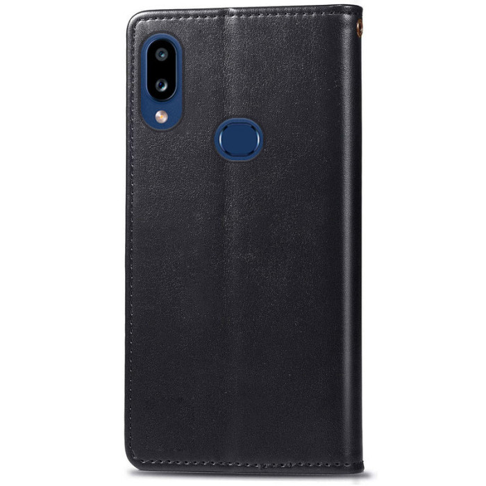 Шкіряний чохол-книжка GETMAN Gallant (PU) для Samsung Galaxy A10s Чорний