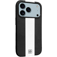 Шкіряний чохол Rally with MagSafe для Apple iPhone 17 Pro Max (6.9') Black/White  (ITS-L-00000081026_3)