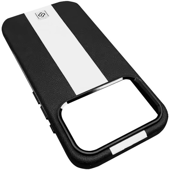Шкіряний чохол Rally with MagSafe для Apple iPhone 17 Pro Max (6.9') Black/White