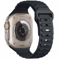 Силіконовий ремінець Defense для Apple Watch 38/40/41/42mm(ser.10) (140-190mm) Midnight Blue  (ITS-L-00000085210_2)