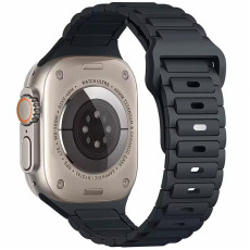 Силіконовий ремінець Defense для Apple Watch 38/40/41/42mm(ser.10) (140-190mm) Midnight Blue  (ITS-L-00000085210_2)