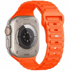 Силіконовий ремінець Defense для Apple Watch 38/40/41/42mm(ser.10) (140-190mm) Orange  (ITS-L-00000085210_3)