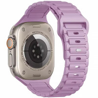 Силіконовий ремінець Defense для Apple Watch 42(ser.1-3)/44/45/46/49mm Purple  (ITS-L-00000085209_6)