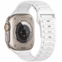 Силіконовий ремінець Defense для Apple Watch 42(ser.1-3)/44/45/46/49mm White  (ITS-L-00000085209_4)
