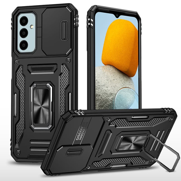 Ударостійкий чохол Camshield Army Ring для Samsung Galaxy A15 4G/5G Чорний/Black