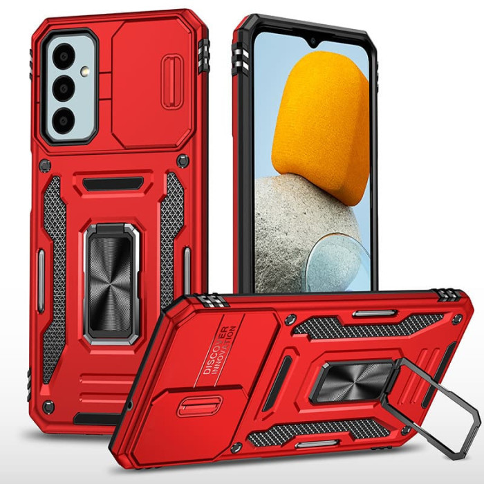 Ударостійкий чохол Camshield Army Ring для Samsung Galaxy A26 5G Червоний/Red