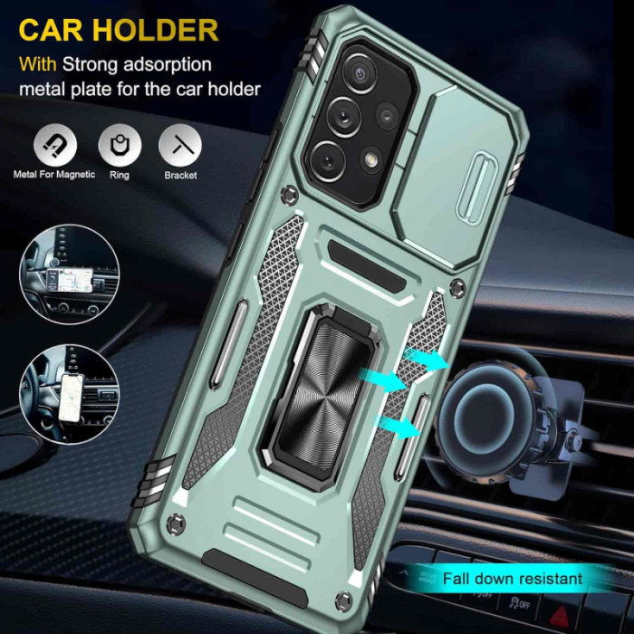 Ударостійкий чохол Camshield Army Ring для Samsung Galaxy A53 5G Зелений/Light Green