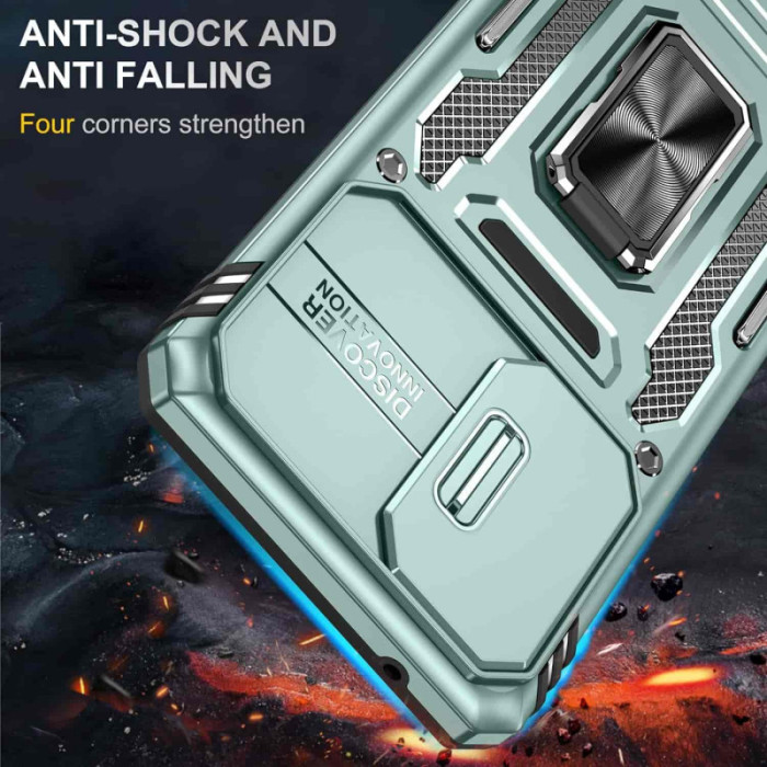 Ударостійкий чохол Camshield Army Ring для Samsung Galaxy A53 5G Зелений/Light Green