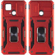 Ударостійкий чохол Camshield Army Ring для Xiaomi Redmi 10C Червоний/Red