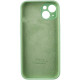 Чохол Silicone Case Full Camera Protective (AA) для Apple iPhone 15 Plus Зелений/Pistachio