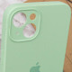 Чохол Silicone Case Full Camera Protective (AA) для Apple iPhone 15 Plus Зелений/Pistachio