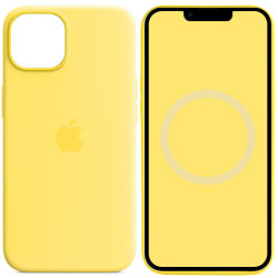 Чохол Silicone case (AAA) with Magsafe and Animation для Apple iPhone 14  Жовтий/Canary Yellow  (ITS-L-00000072055_11)