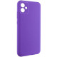 Чохол TPU GETMAN Liquid Silk Full Camera для Samsung Galaxy A06 Фіолетовий/Purple