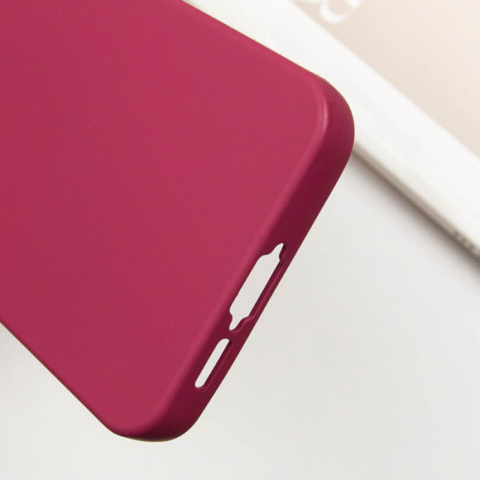 Чохол TPU GETMAN Liquid Silk Full Camera для Samsung Galaxy S23 FE Бордовий/Marsala