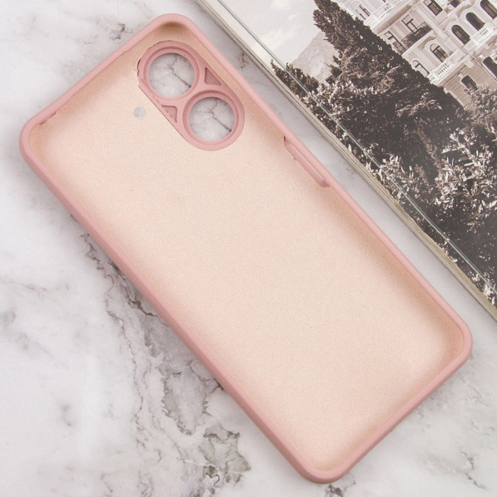 Чохол TPU GETMAN Liquid Silk Full Camera для Xiaomi Redmi 13C/Poco C65 Рожевий/Pink Sand