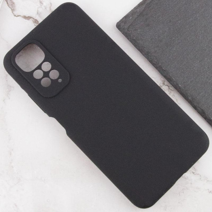 Чохол TPU GETMAN Liquid Silk Full Camera для Xiaomi Redmi Note 11 (Global)/Note 11S Чорний/Black