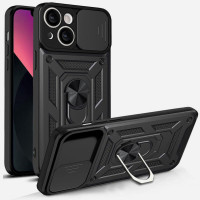 Чохол Ummi Camshield Serge Ring для Apple iPhone 13  Чорний/Black