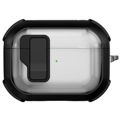 Футляр протиударний Locking Button для навушників Airpods Pro Black