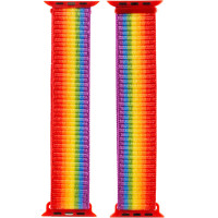 Ремінець Nylon для Apple Watch 38/40/41/42mm(ser.10) Різнокольоровий/Rainbow  (ITS-L-00000039057_19)