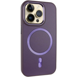 Шкіряний чохол SnapCase with MagSafe для Apple iPhone 15 Pro Max Dark Purple  (ITS-L-00000075478_4)