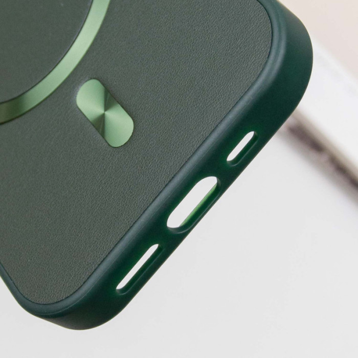 Шкіряний чохол SnapCase with MagSafe для Apple iPhone 16 Pro (6.3') Green