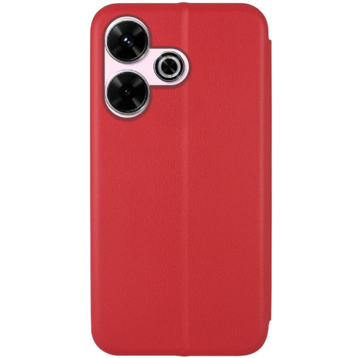 Шкіряний чохол-книжка Classy для Xiaomi Redmi 13 4G/Poco M6 4G Червоний