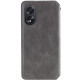 Шкіряний чохол-книжка GETMAN Cubic (PU) для Oppo A58 4G Сірий  (ITS-L-00000066227_4)